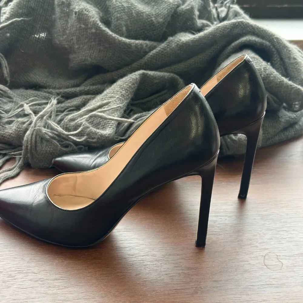 9 WEST BLACK HEELS / PUMPS 7.5 - Picture 14 of 14